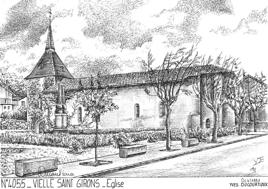 Cartes postales VIELLE ST GIRONS - glise