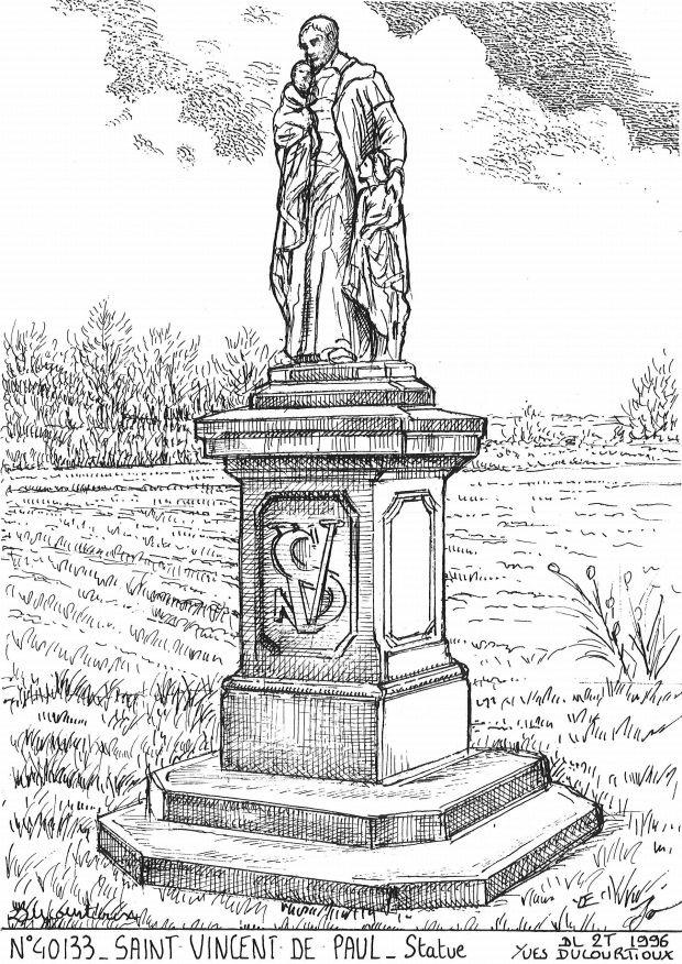 Souvenirs ST VINCENT DE PAUL - statue