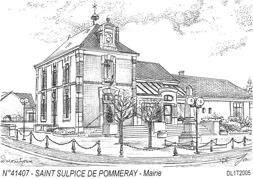 Cartes postales ST SULPICE DE POMMERAY - mairie