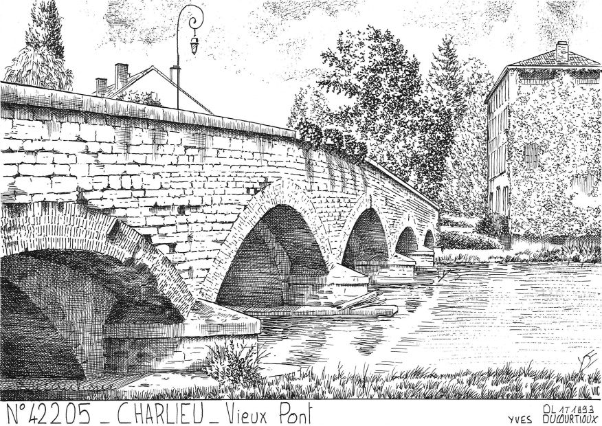 Cartes postales CHARLIEU - vieux pont