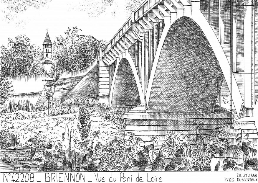 Souvenirs BRIENNON - vue du pont de loire