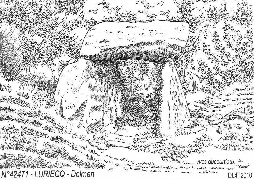 Cartes postales LURIECQ - dolmen