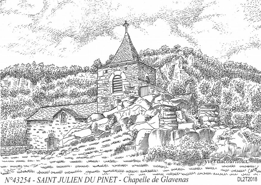 Cartes postales ST JULIEN DU PINET - chapelle de glavenas