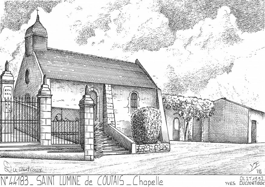 Cartes postales ST LUMINE DE COUTAIS - chapelle