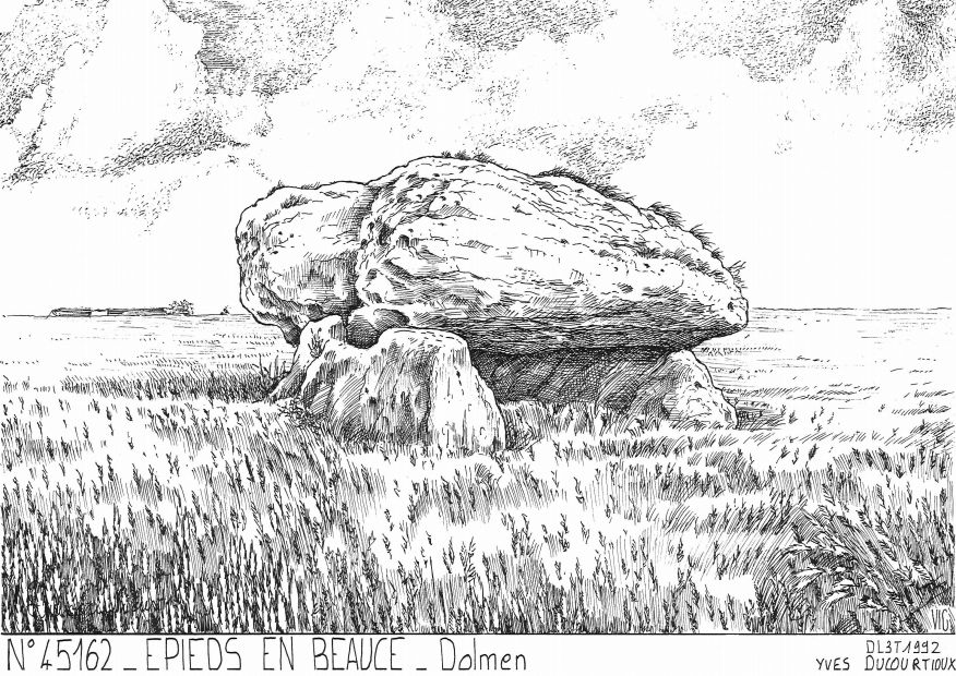Cartes postales EPIEDS EN BEAUCE - dolmen