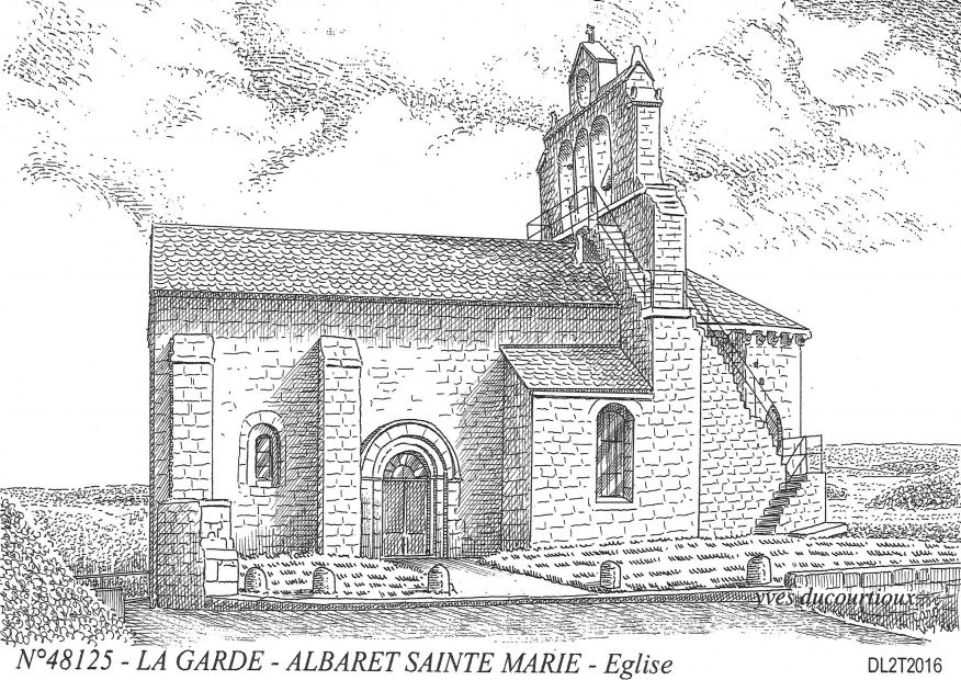 Souvenirs ALBARET SAINTE MARIE - la garde glise