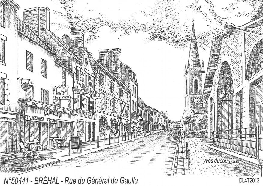 Cartes postales BREHAL - rue du gnral de gaulle