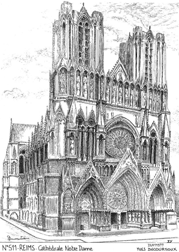 Cartes postales REIMS - cathdrale notre dame