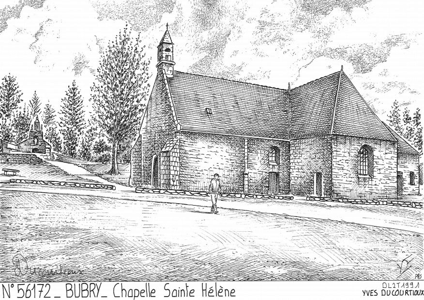 Cartes postales BUBRY - chapelle ste hlne