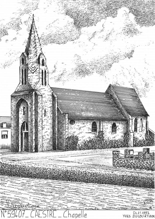 Cartes postales CAESTRE - chapelle