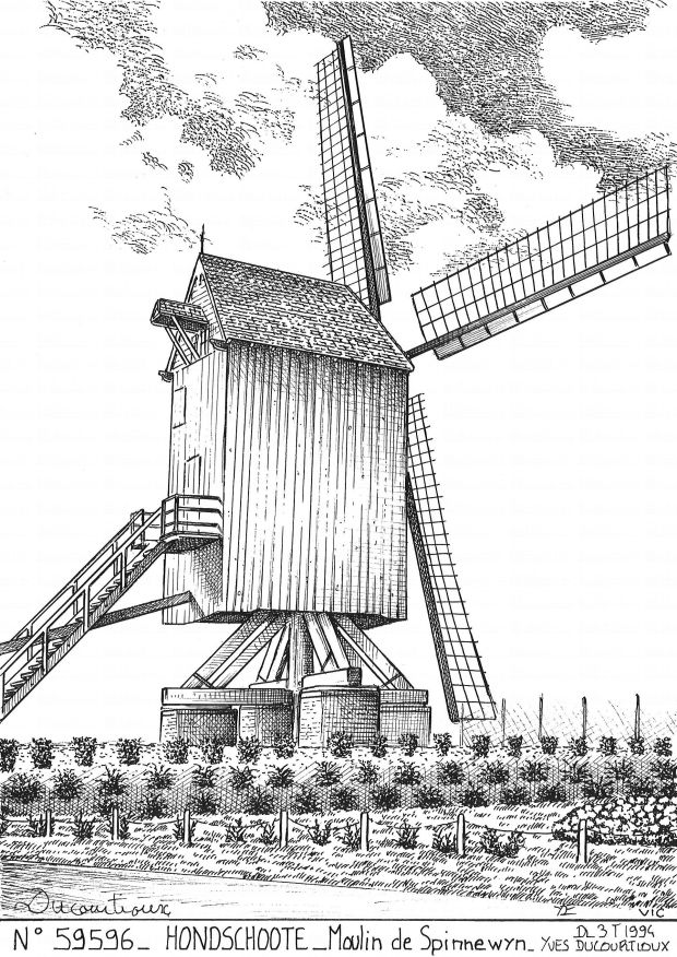 Souvenirs HONDSCHOOTE - moulin de spinnewyn