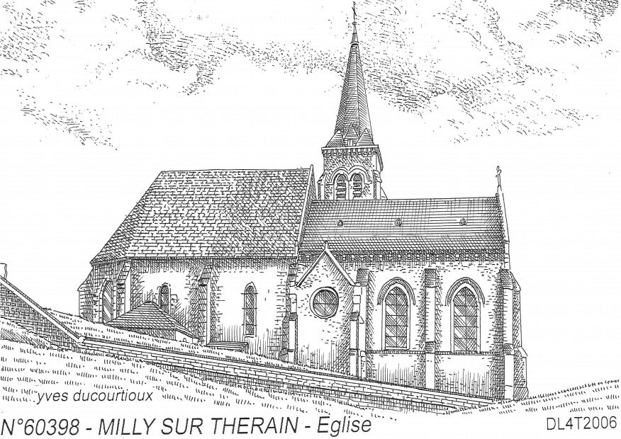 Cartes postales MILLY SUR THERAIN - glise