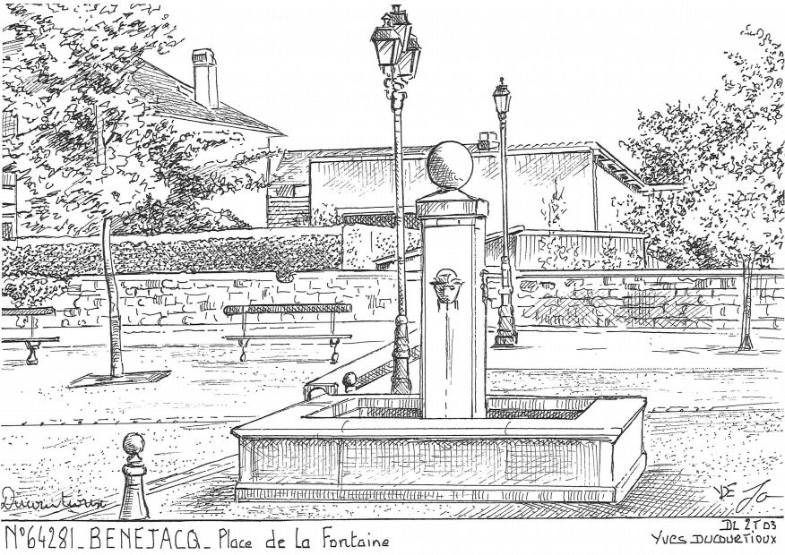 Souvenirs BENEJACQ - place de la fontaine