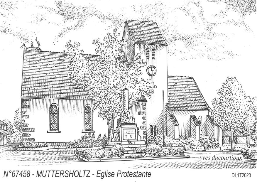 Cartes postales MUTTERSHOLTZ - glise protestante