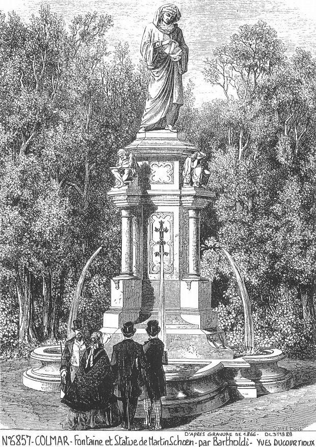 Souvenirs COLMAR - fontaine et statue de martin s