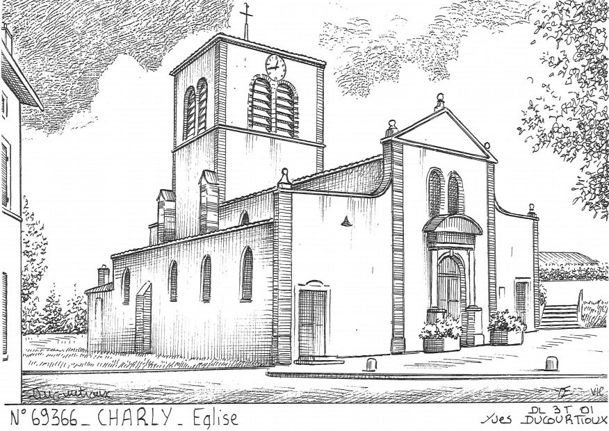 Cartes postales CHARLY - glise
