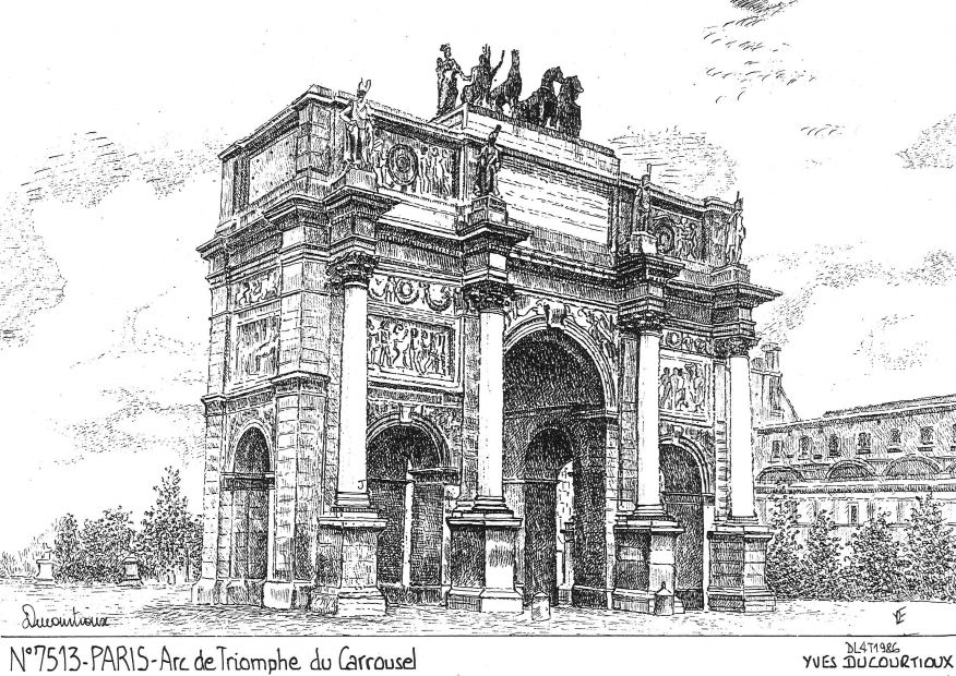 Souvenirs PARIS - arc de triomphe du carrousel