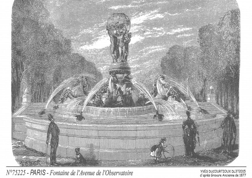 Souvenirs PARIS - fontaine av. de l observatoire