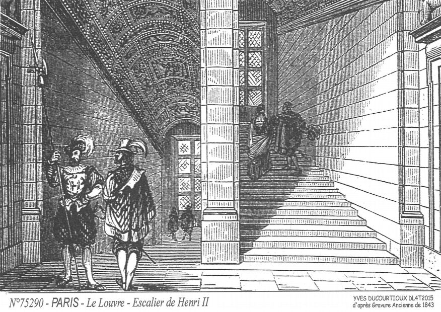 Souvenirs PARIS - louvre - escalier de henri II