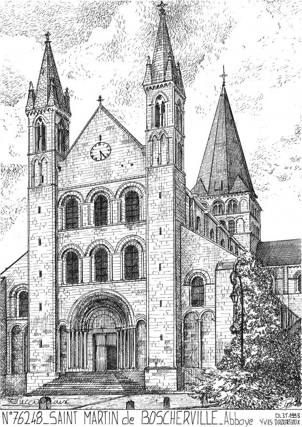 Cartes postales ST MARTIN DE BOSCHERVILLE - abbaye