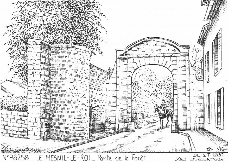 Souvenirs LE MESNIL LE ROI - porte de la fort