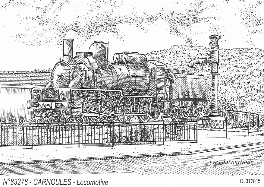 Souvenirs CARNOULES - locomotive