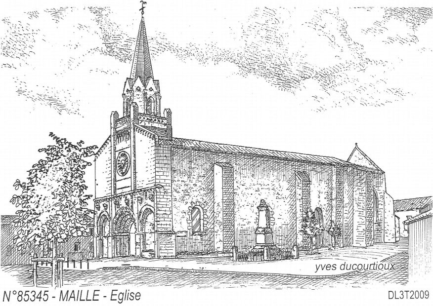 Cartes postales MAILLE - glise