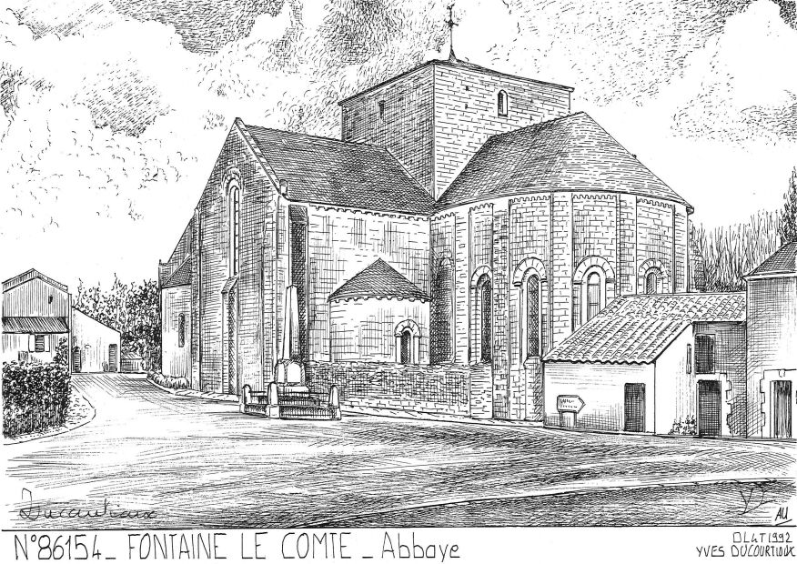 Cartes postales FONTAINE LE COMTE - abbaye
