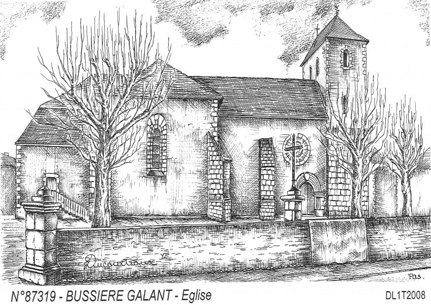 Cartes postales BUSSIERE GALANT - glise