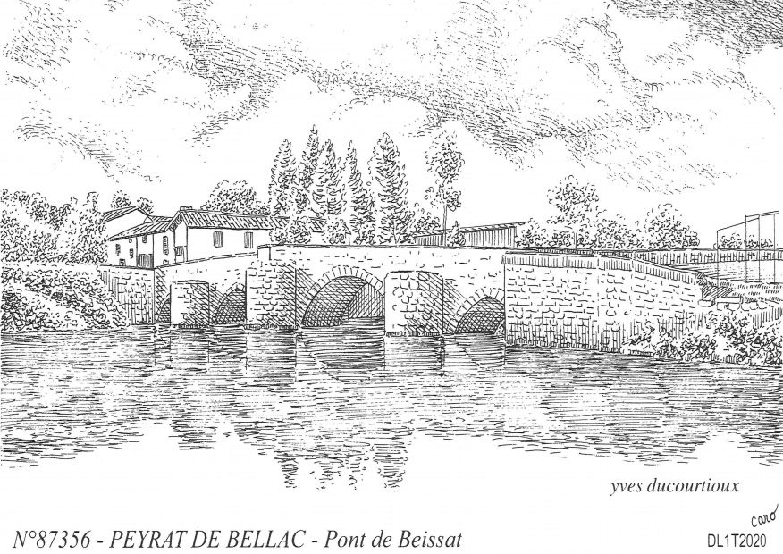 Souvenirs PEYRAT DE BELLAC - pont de bessiat