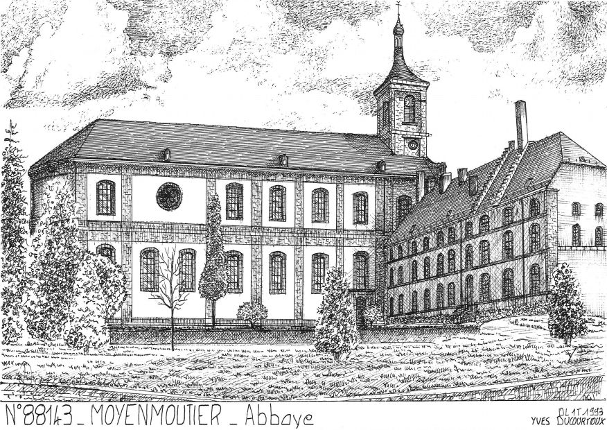 Cartes postales MOYENMOUTIER - abbaye
