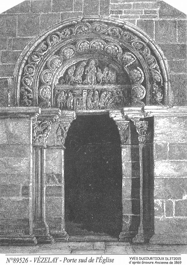 Souvenirs VEZELAY - porte sud de l glise
