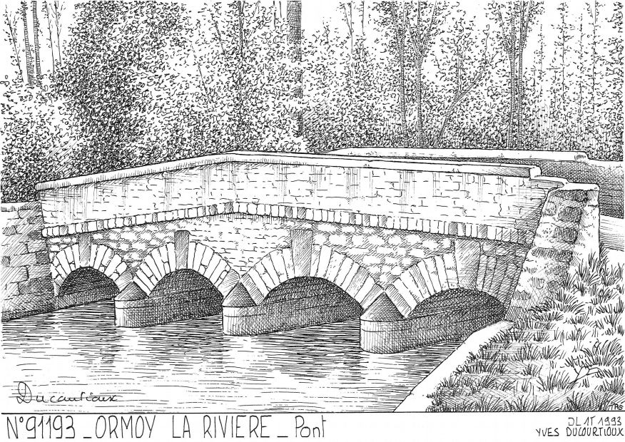 Souvenirs ORMOY LA RIVIERE - pont