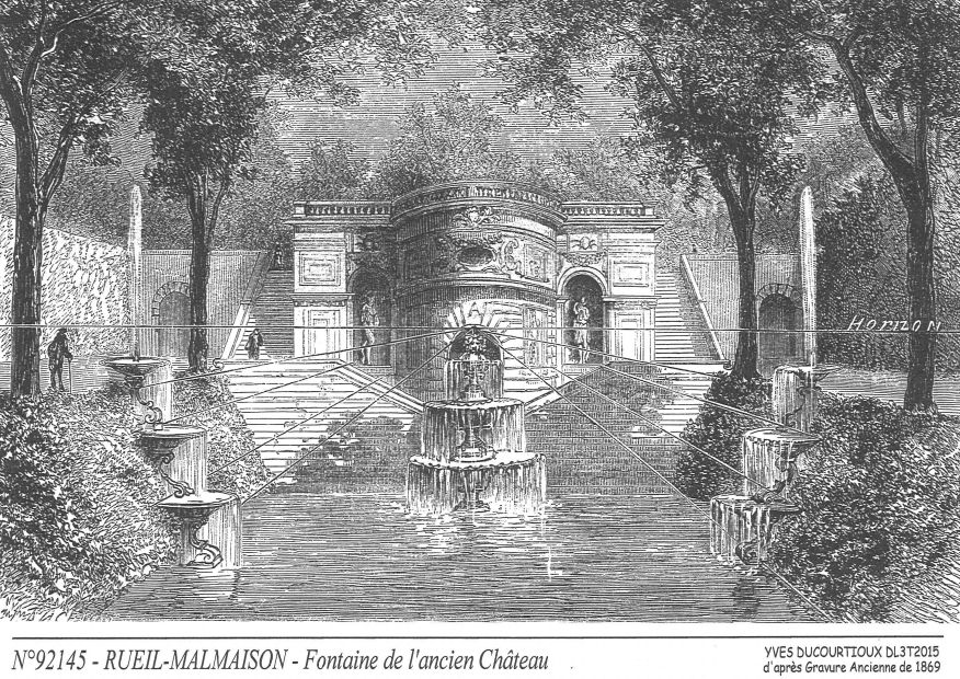 Souvenirs RUEIL MALMAISON - fontaine de l ancien chteau