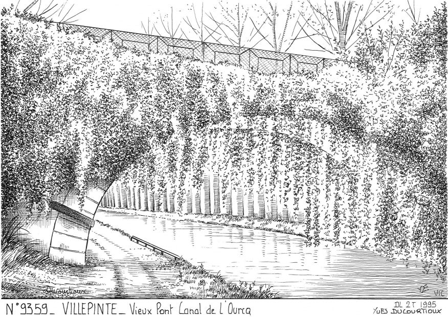 Cartes postales VILLEPINTE - vieux pont canal de l ourcq