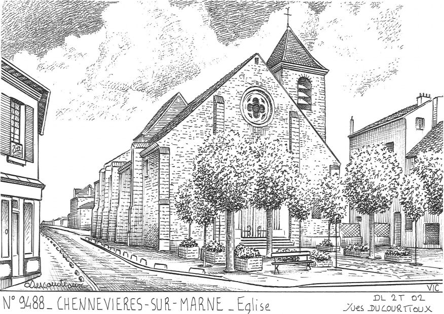 Cartes postales CHENNEVIERES SUR MARNE - glise