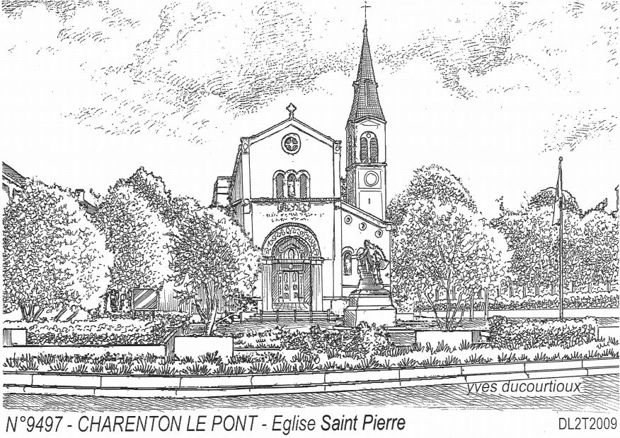 Cartes postales CHARENTON LE PONT - glise st pierre