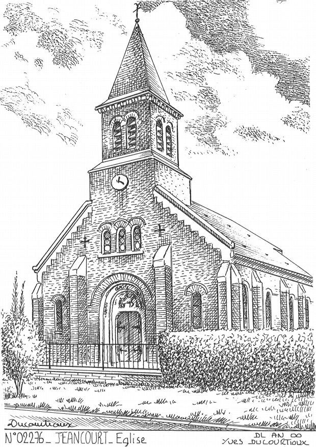 N 02276 - JEANCOURT - église
