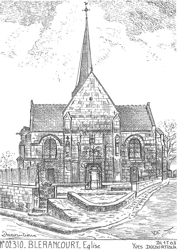 N 02310 - BLERANCOURT - église
