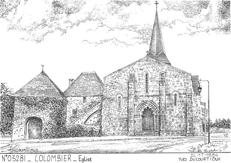 N 03281 - COLOMBIER - église