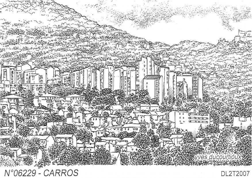 N 06229 - CARROS - vue