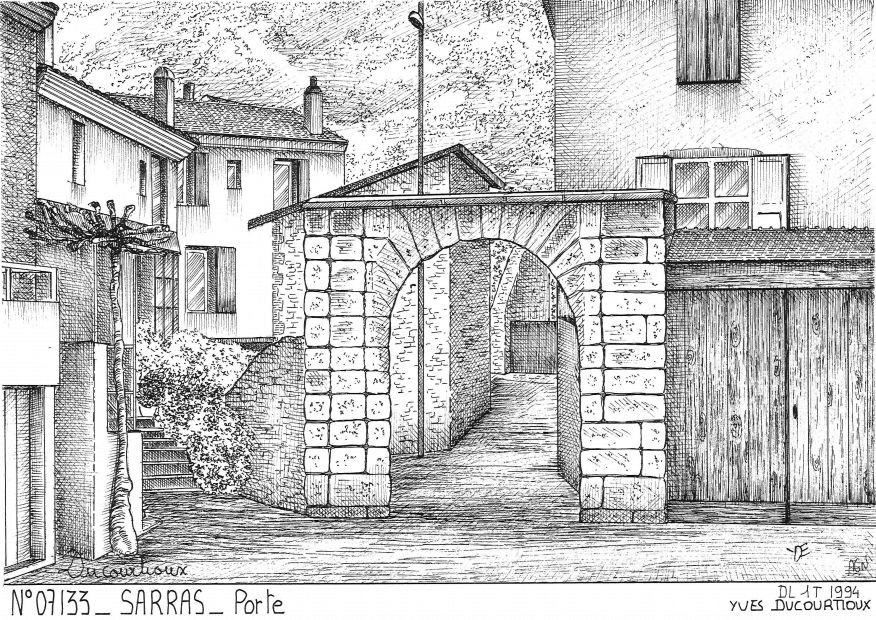 N 07133 - SARRAS - porte