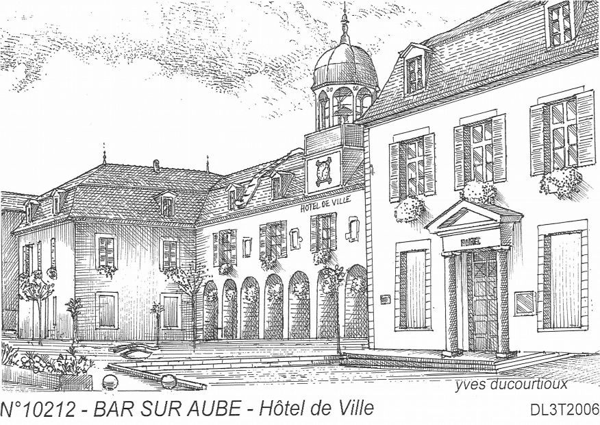 N 10212 - BAR SUR AUBE - h�tel de ville