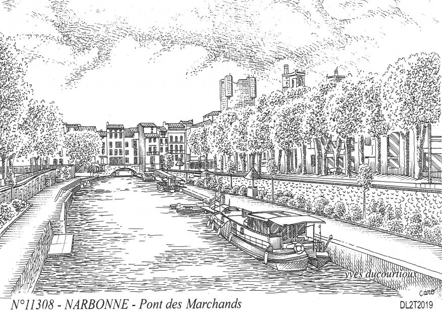 N 11308 - NARBONNE - pont des marchands