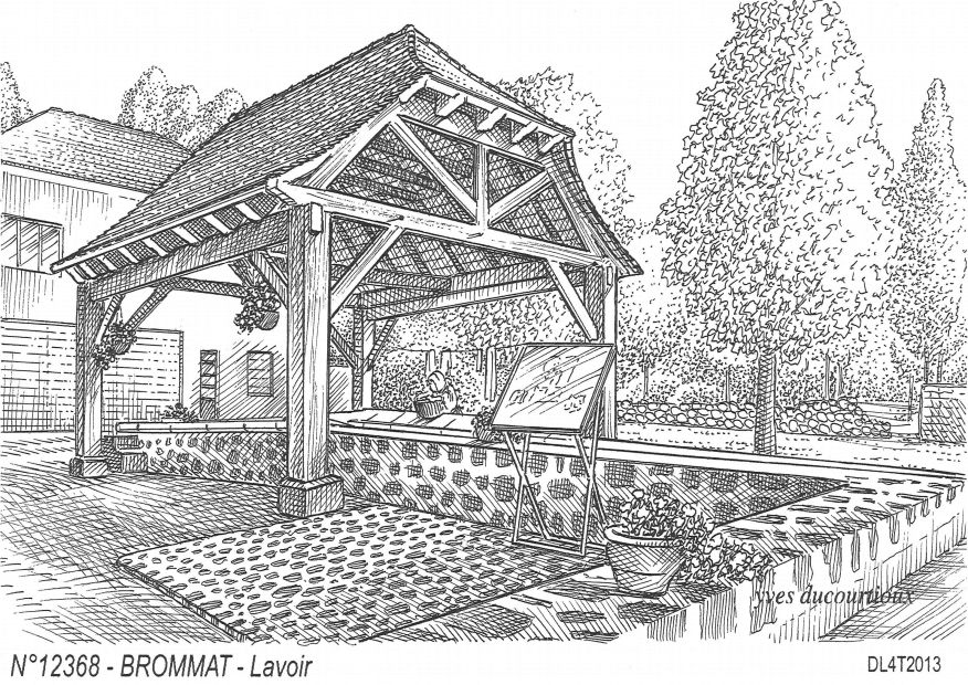 N 12368 - BROMMAT - lavoir