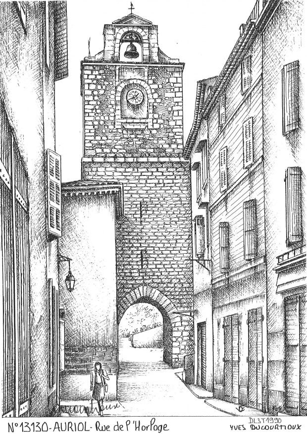 N 13130 - AURIOL - rue de l horloge