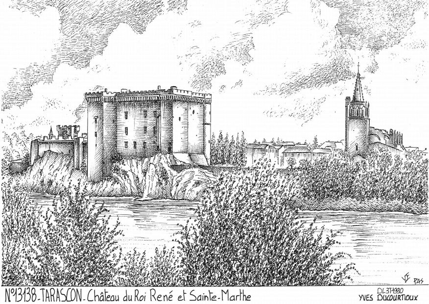 N 13138 - TARASCON - château du roi rené et ste mar