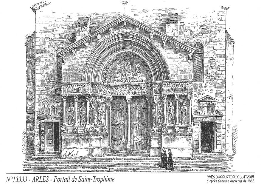 N 13333 - ARLES - portail de st trophime