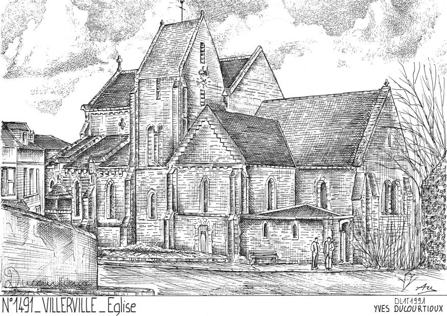 N 14091 - VILLERVILLE - église