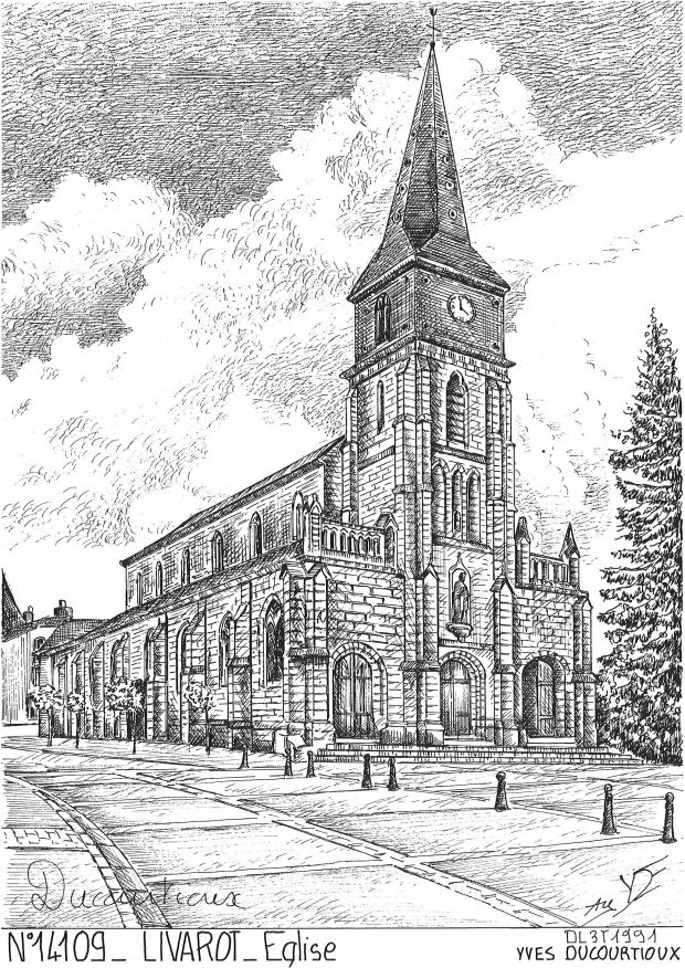 N 14109 - LIVAROT - église
